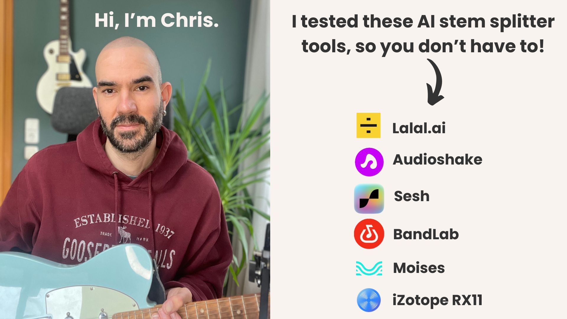 Best AI stem splitter tools for 2026 — tested and ranked by the AI Musicpreneur